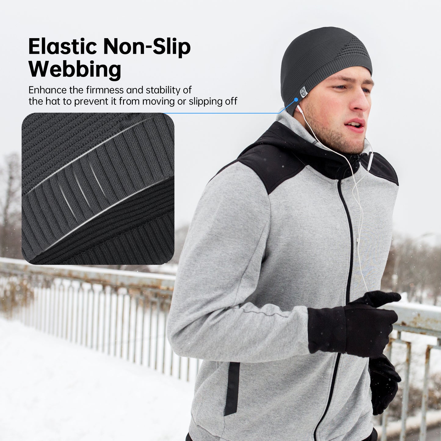 MCTi Thermal Beanie Helmet Liner for Winter Activities