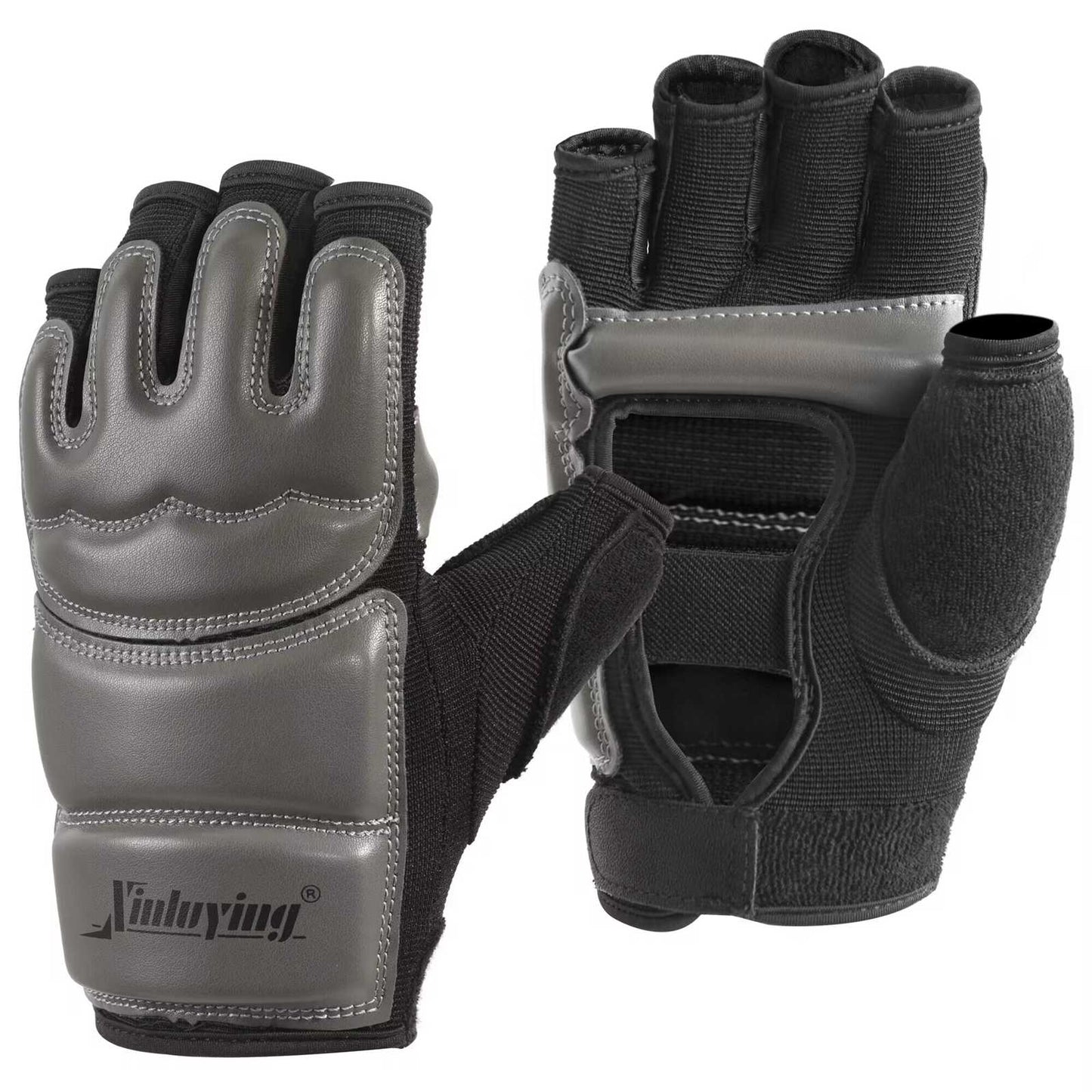 Xinluying Punch Bag Taekwondo Karate Gloves for Sparring Martial Arts Boxing Training Fingerless Women Kids Xinluying