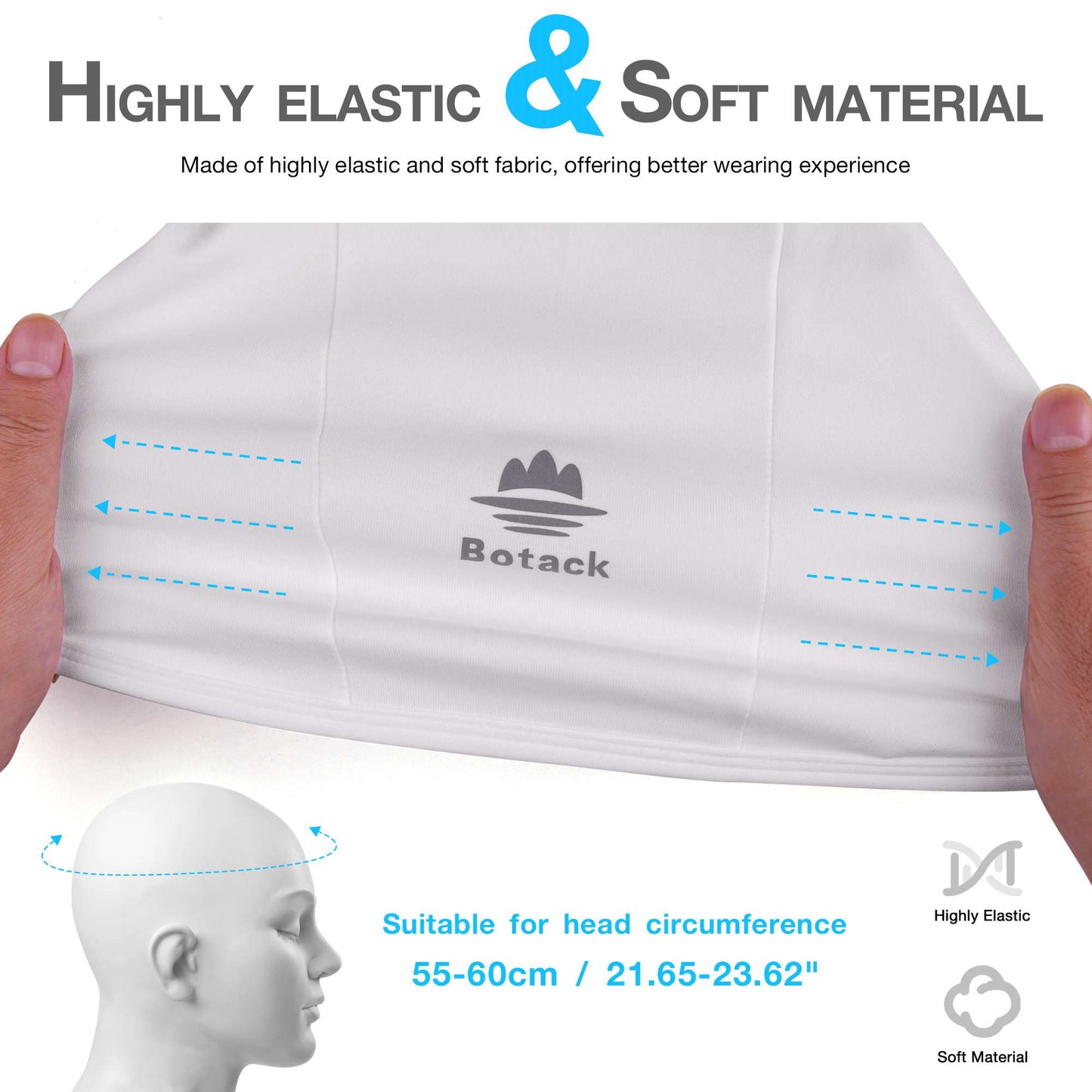 Botack Ski Mask for Men Women, Nose Opening Breathable Warm Balaclava Face Mask Windproof for Skiing Snowboarding Cycling Botack