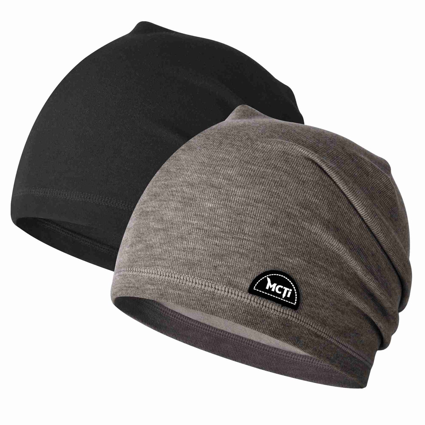 MCTi Slouchy Beanie for Men Women, Winter Warm Stretchy Skull Cap Hat Lightweight for Running Cycling MCTi