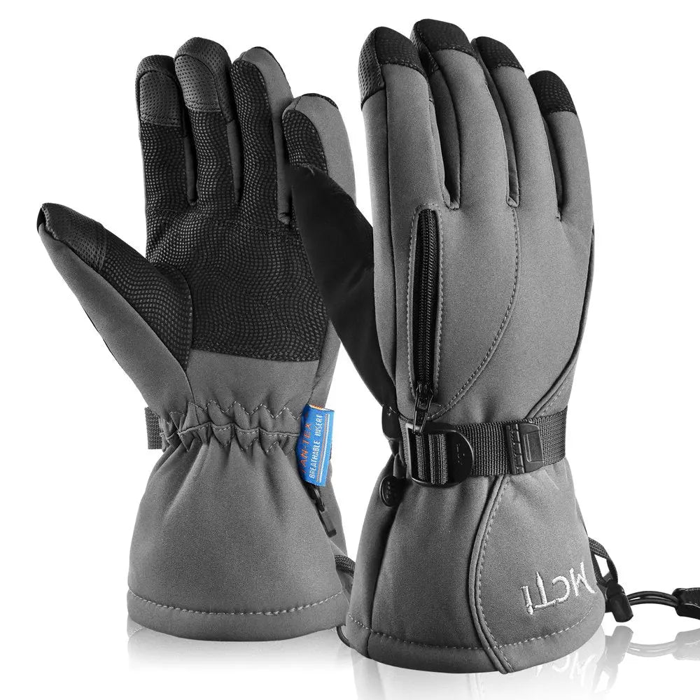 MCTi Waterproof Mens Ski Gloves Winter Warm 3M Thinsulate Snowboard Snowmobile Cold Weather Gloves MCTi