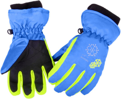 Marsnow Kids Children Ski Gloves Winter Snow Gloves Waterproof Winter Warm Glove for Snowboarding, Sledding Marsnow
