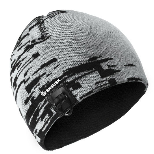 SNSUSK Slouchy Beanie Hat Cycling Skull Cap Winter Warm Knitted Hat Skiing Running Outdoor Sport SNSUSK