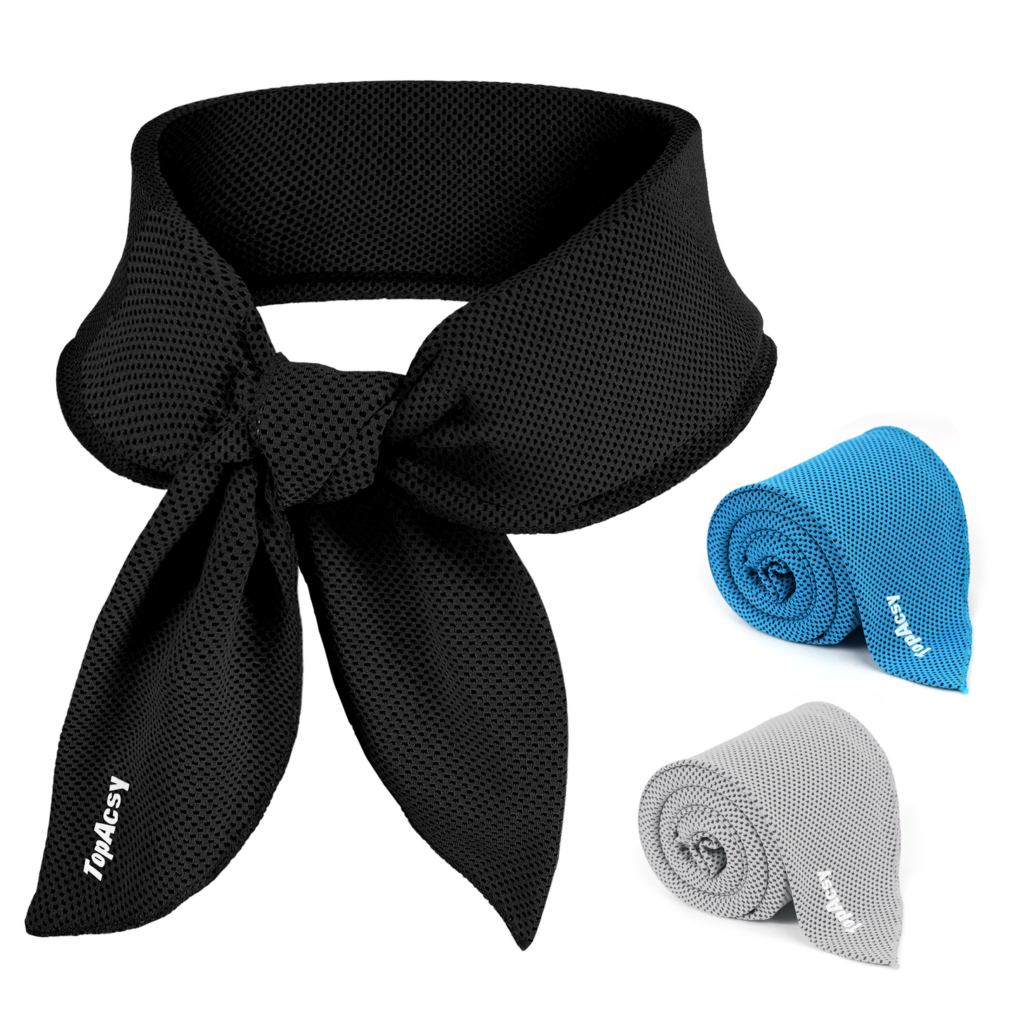 TopAcsy New Upgraded Cooling Neck Wraps, Neck Coolers for Hot Weather, Leak-Proof Cooling Gel, 360° Full-Wrap, Cool Relief - Head, Neck, Wrists TopAcsy