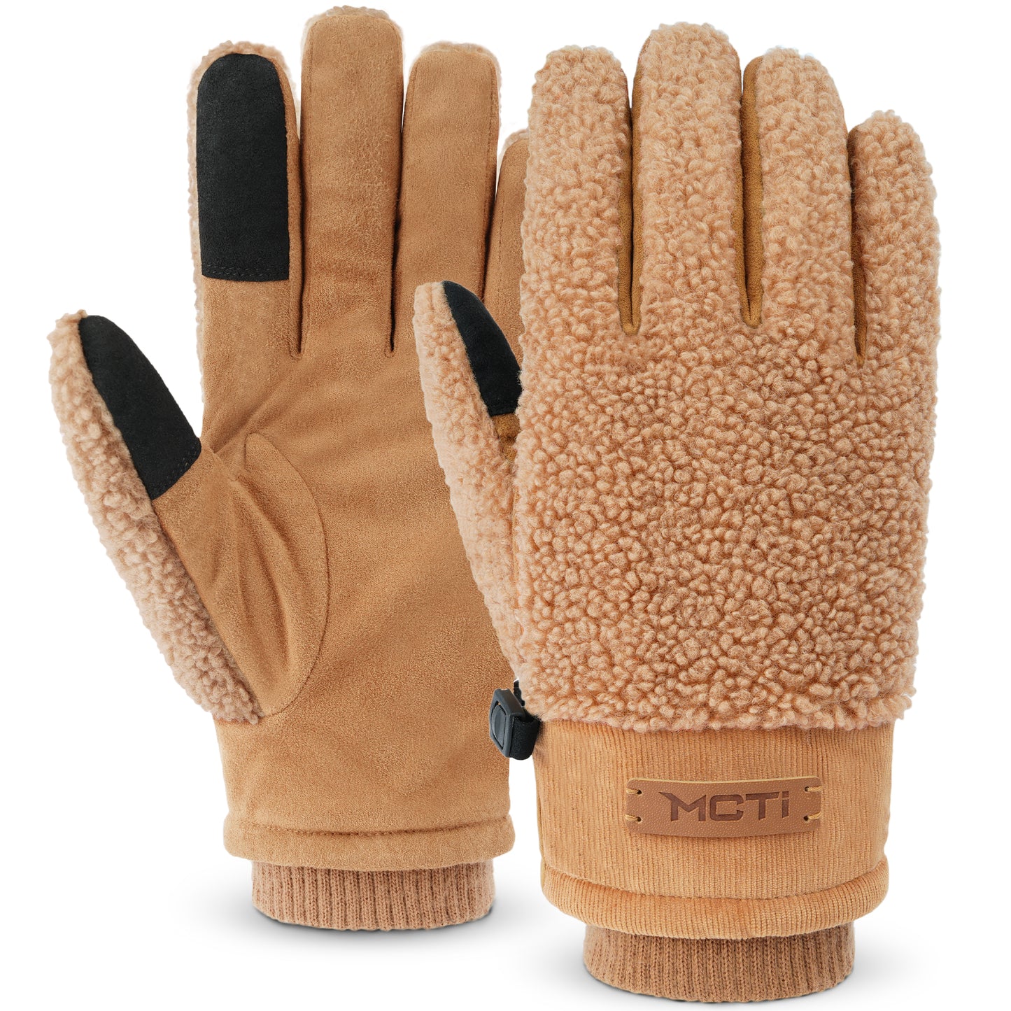 MCTi Women's Sherpa-Lined Touchscreen Winter Gloves