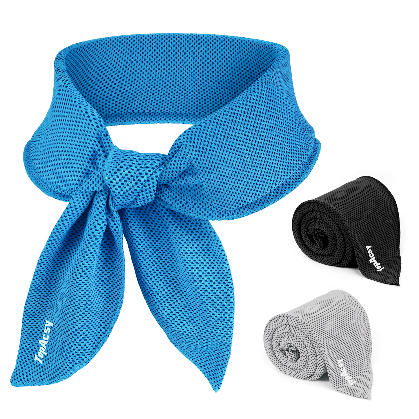 TopAcsy New Upgraded Cooling Neck Wraps, Neck Coolers for Hot Weather, Leak-Proof Cooling Gel, 360° Full-Wrap, Cool Relief - Head, Neck, Wrists TopAcsy