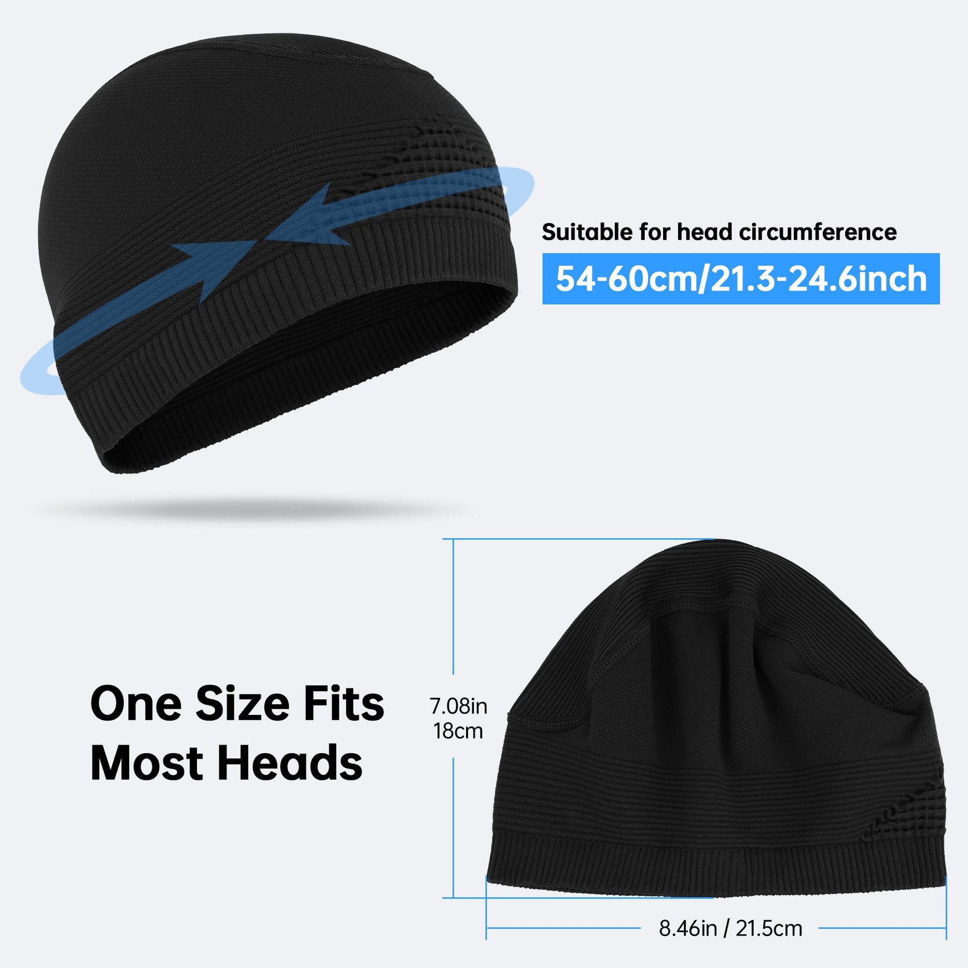 KINEED Mens Beanie Skull Caps for Men Women Thermal Helmet Liner Winter Running Hat for Skiing Hiking Outdoor Sports（副本） Kineed