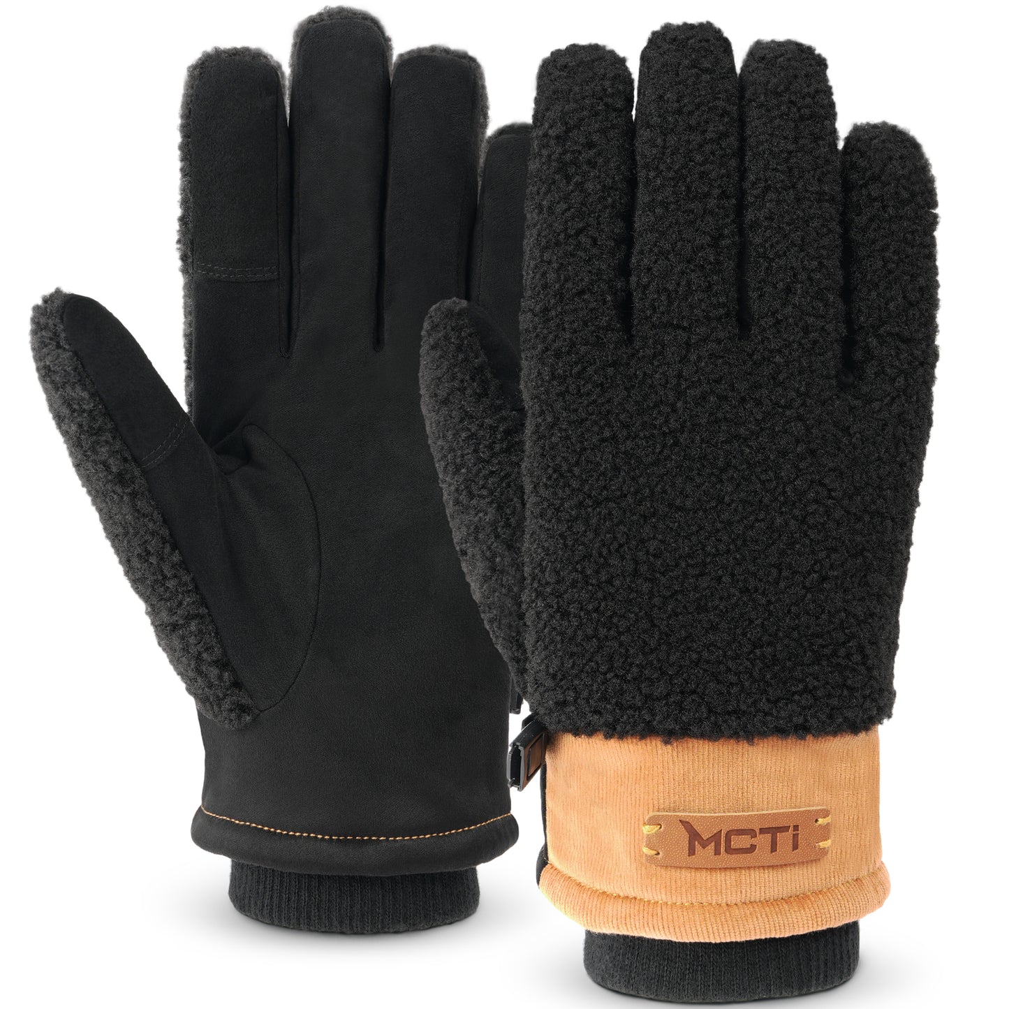 MCTi Women's Sherpa-Lined Touchscreen Winter Gloves