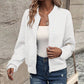 kineed Women's Cropped Bomber Jacket Textured Lightweight Zip Up Fall Fashion Outerwear Long Sleeve Casual Jacket KINEED
