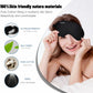 Topacsy Sleep Mask, Silk Eye Mask for Sleeping with Adjustable Strap, Satin Blackout Sleeping Eye Mask for Men&Women, Comfortable Blindfold Eyeshade for Night Sleep(Black) Topacsy