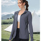 KINEED Women's UPF 50+ Sun Protection Hoodie Jacket Lightweight Long Sleeve Sun Shirt for Women with Pocket Hiking Outdoor KINEED