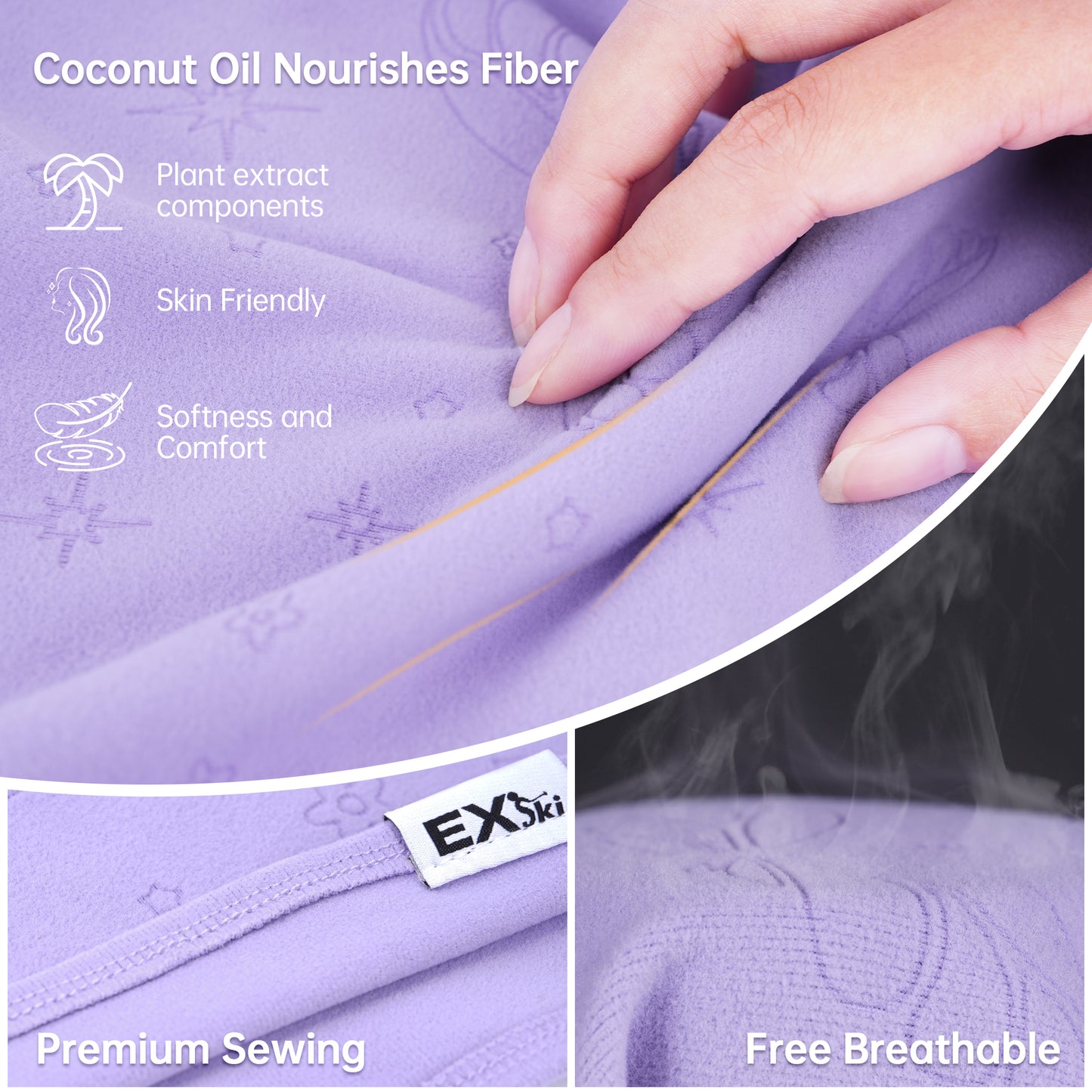 EXSKI Winter Neck Gaiter and Face Cover for Outdoor Activities