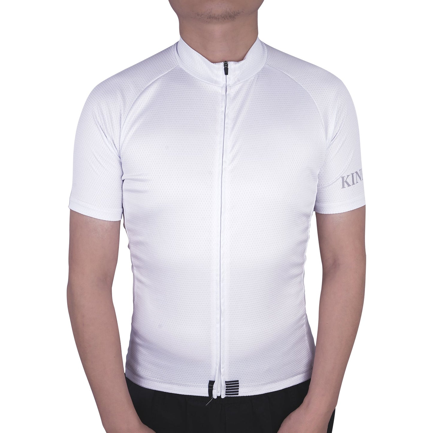 KINEED Men's Cycling Jersey Moisture Wicking Short Sleeve UPF Half Zip Bike Road Riding Biking Shirts for Men Zipper Pockets KINEED