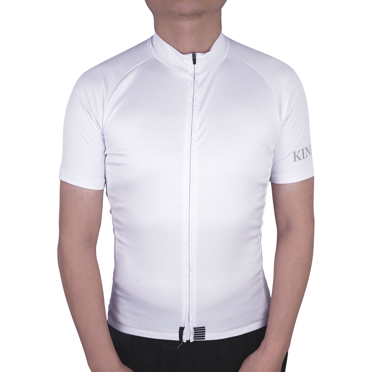 KINEED Men's Cycling Jersey Moisture Wicking Short Sleeve UPF Half Zip Bike Road Riding Biking Shirts for Men Zipper Pockets KINEED