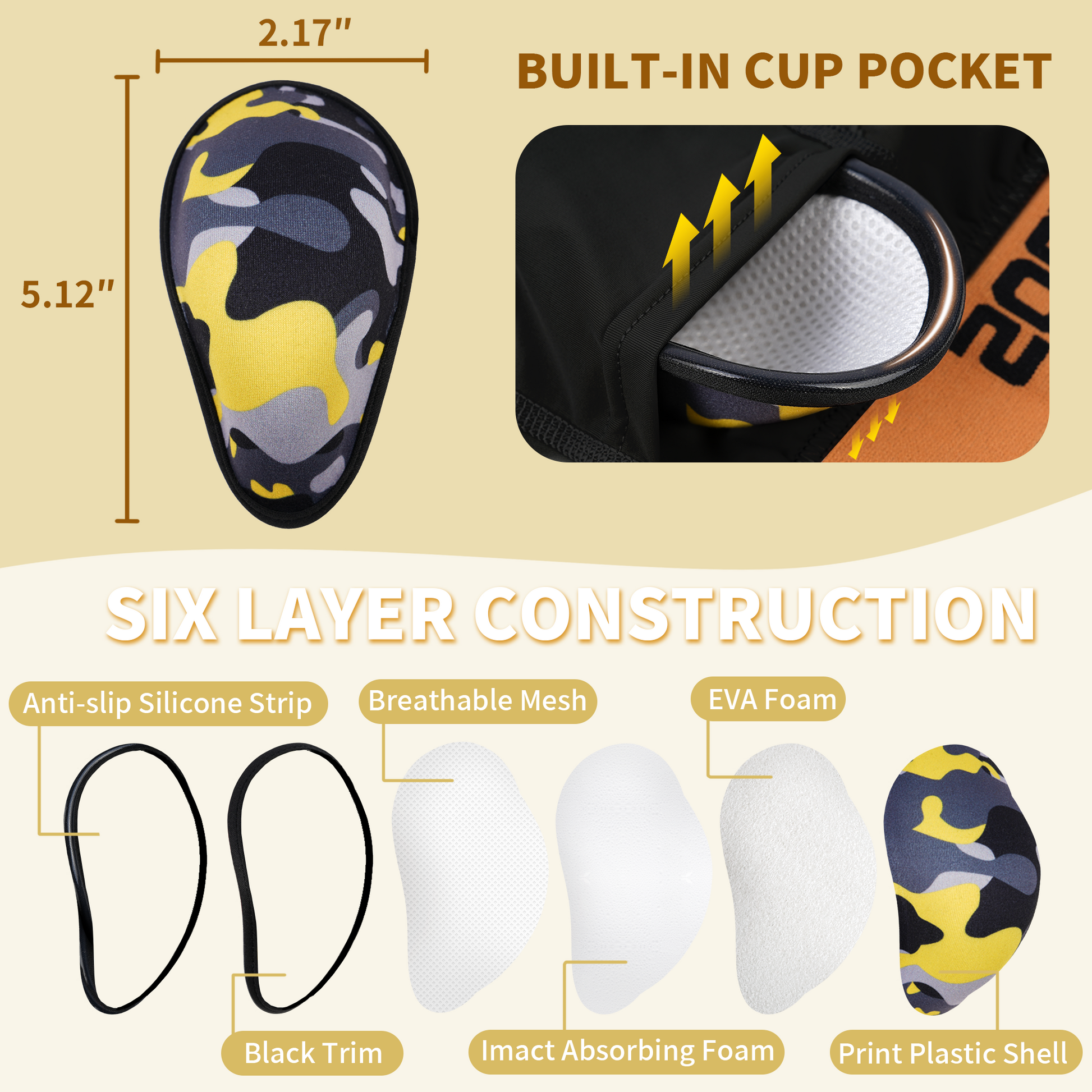 Soared Youth Baseball Cup Ages 7-12 Non-Moving Boys Cups for Sports Soft Foam Protective Athletic Cup for Martial Arts Baseball Football Lacrosse Hockey SOARED
