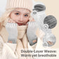 MCTi Winter Gloves for Women, Fingerless Mittens Knitted, Typing Gloves with Long Wrist Cuff, Warm for Cold Weather