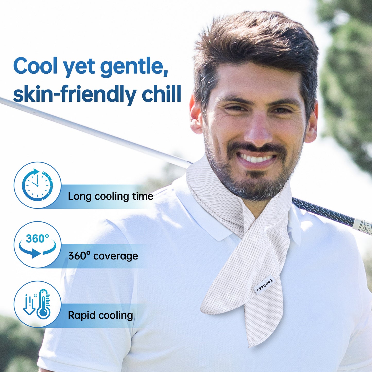 TopAcsy Cooling Neck Wraps with Gel - 2 Pack Set