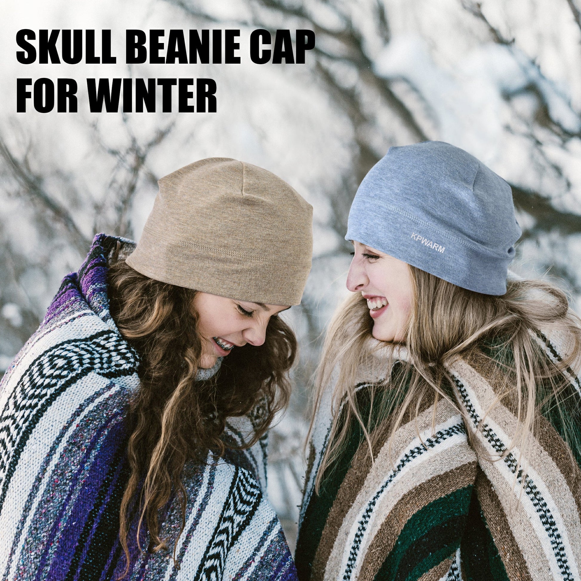 KPwarm Winter Beanie for Men Women, Warm Chunky Soft Fleece Military Tactical Skull Caps, Lightweight Running Thermal Hat KPwarm