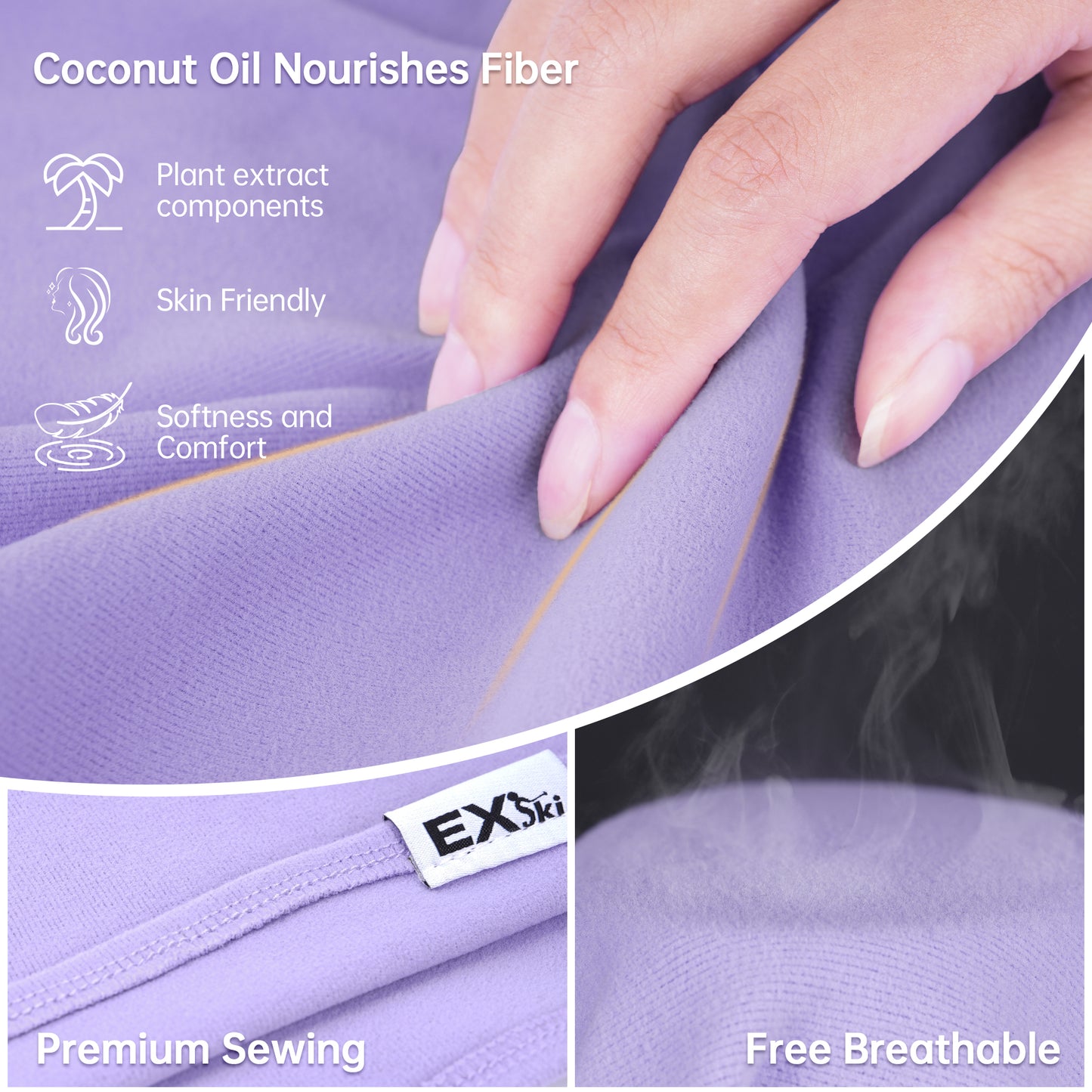 EXSKI Winter Neck Gaiter and Face Cover for Outdoor Activities