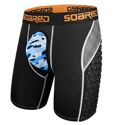 Soared Youth Sliding Shorts Baseball XPE Padded Slider Shorts Protective Compression Short for Football Lacrosse Softball SOARED