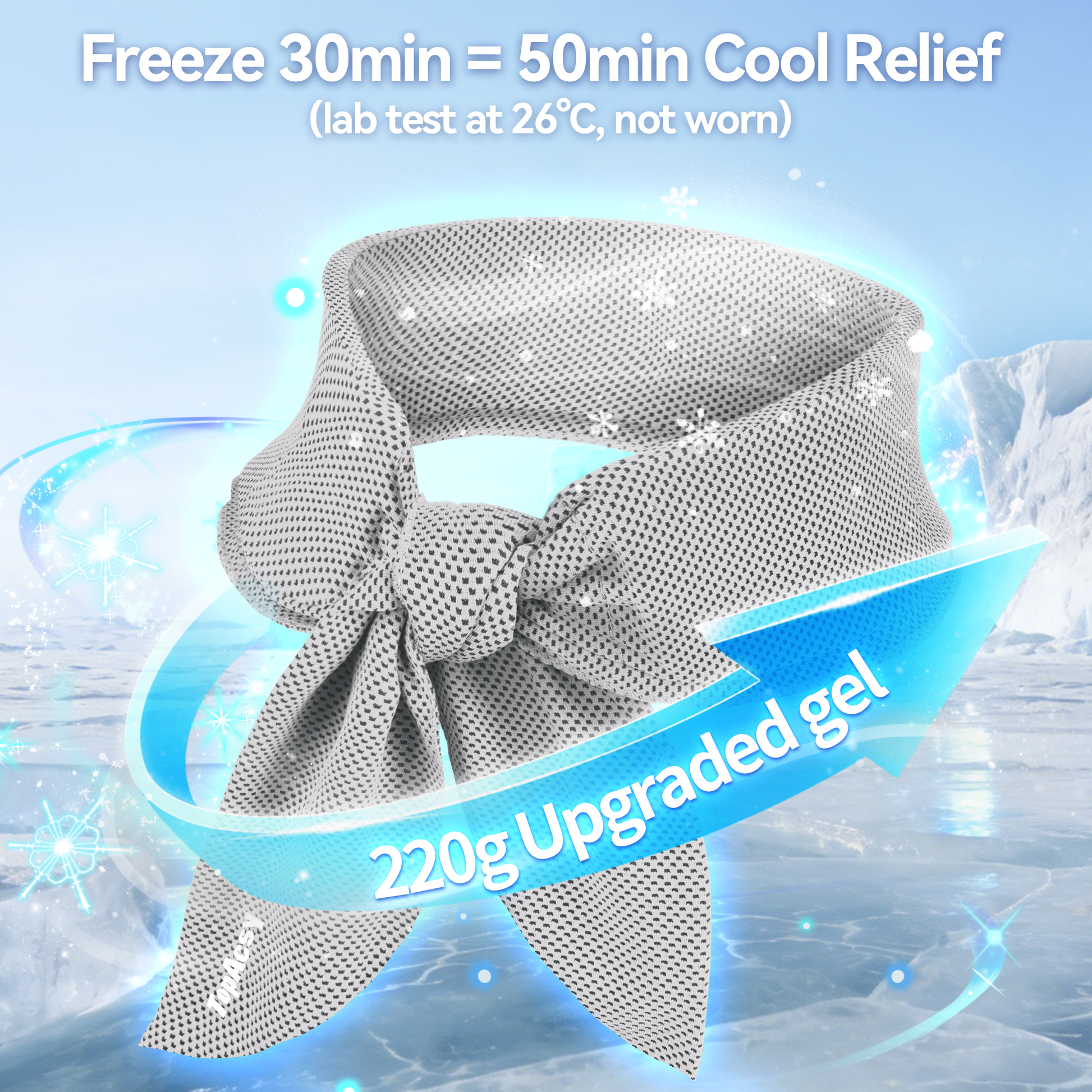 2-Pack New Upgraded Cooling Neck Wraps, Neck Coolers for Hot Weather, Leak-Proof Cooling Gel, 360° Full-Wrap, Cool Relief - Head, Neck, Wrists EXSKI