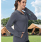 KINEED Women's UPF 50+ Sun Protection Hoodie Jacket Lightweight Long Sleeve Sun Shirt for Women with Pocket Hiking Outdoor KINEED