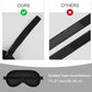 Topacsy Sleep Mask, Silk Eye Mask for Sleeping with Adjustable Strap, Satin Blackout Sleeping Eye Mask for Men&Women, Comfortable Blindfold Eyeshade for Night Sleep(Black) Topacsy