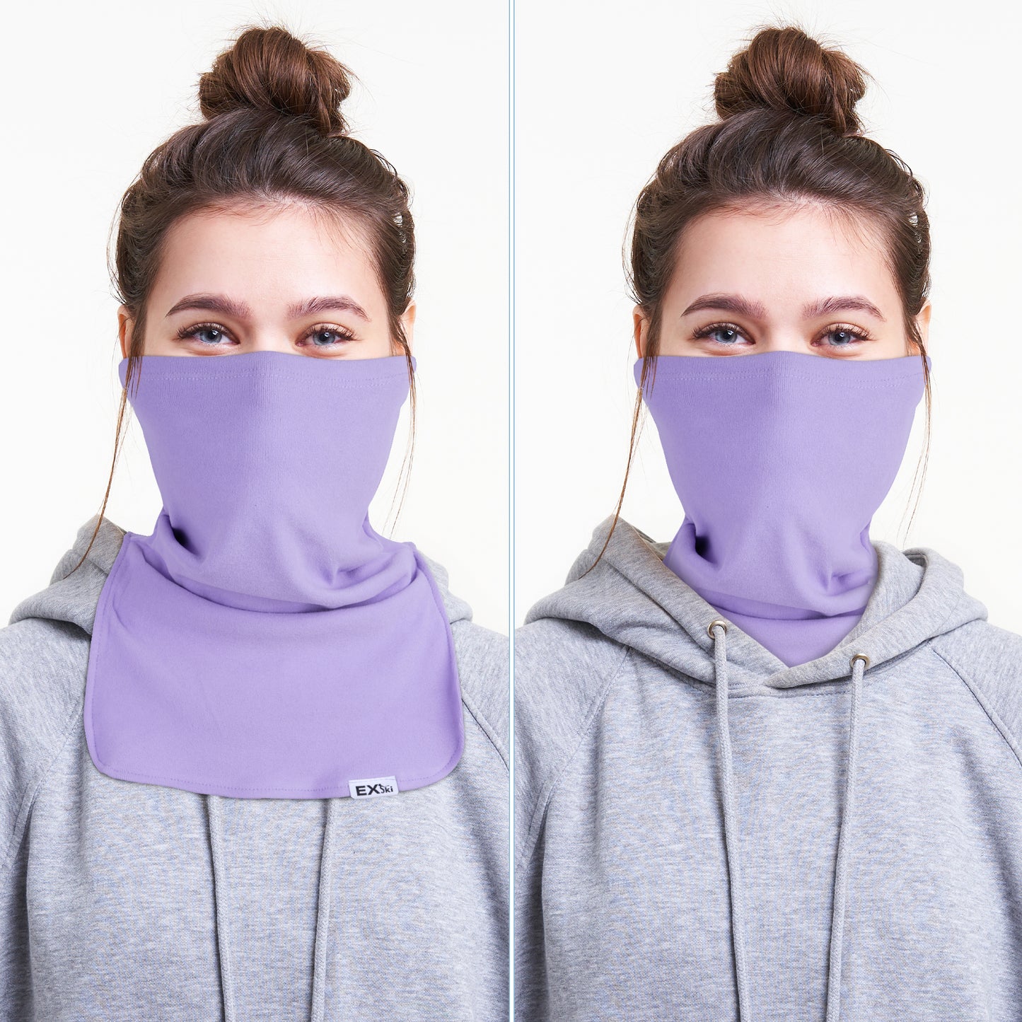 EXSKI Winter Neck Gaiter and Face Cover for Outdoor Activities
