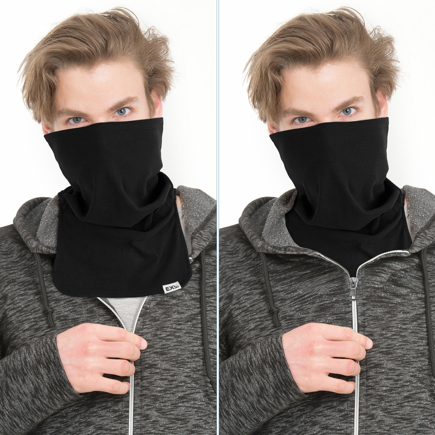 EXSKI Winter Neck Gaiter and Face Cover for Outdoor Activities