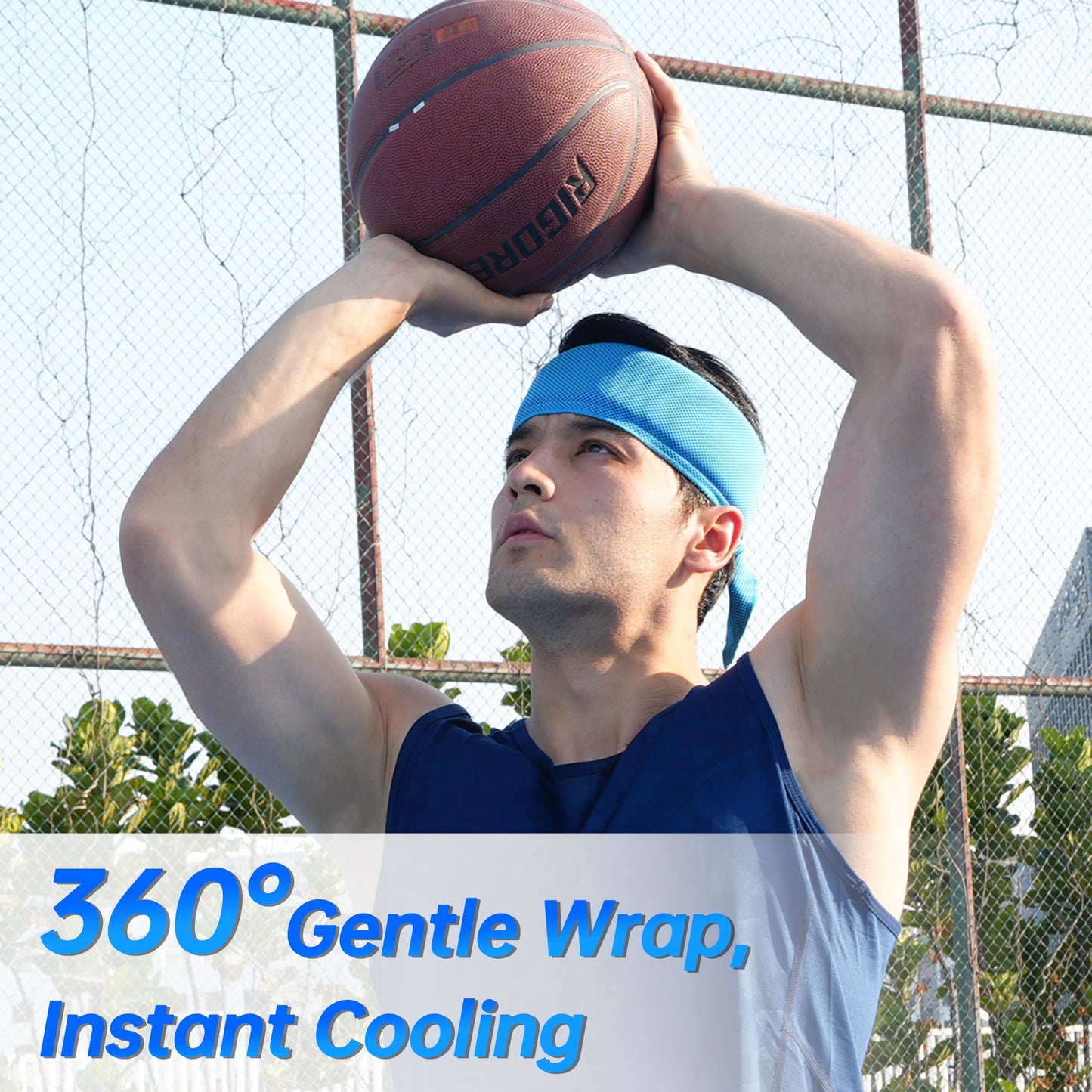 TopAcsy Cooling Neck Wraps, Removable Fabric Cover + 220g high‑Efficiency Gel, Neck Coolers for Hot Weather, Leak-Proof Ice Pack, 360° Soft Wrap, Cool Relief TopAcsy