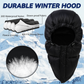 Botack Winter Warm Trapper Hat,Windproof Down Hood for Cold Weather,Ultralight Down Hat for Camping,Hiking,Sleeping Bag