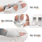 MCTi Winter Gloves for Women, Fingerless Mittens Knitted, Typing Gloves with Long Wrist Cuff, Warm for Cold Weather