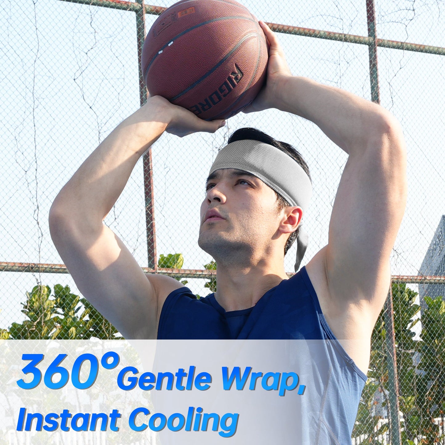 TopAcsy Cooling Neck Wraps, Removable Fabric Cover + 220g high‑Efficiency Gel, Neck Coolers for Hot Weather, Leak-Proof Ice Pack, 360° Soft Wrap, Cool Relief TopAcsy