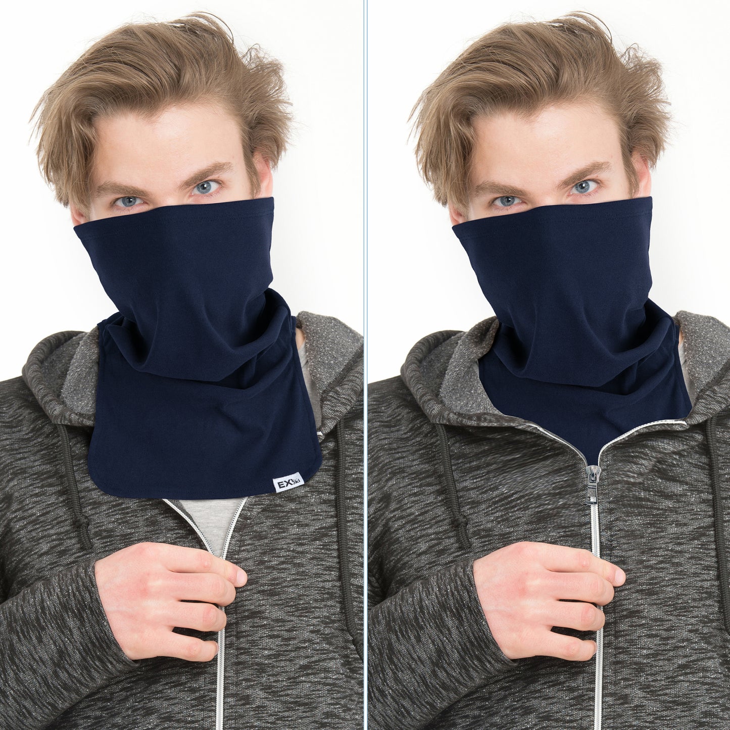 EXSKI Winter Neck Gaiter and Face Cover for Outdoor Activities