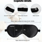 Topacsy Sleep Mask, Silk Eye Mask for Sleeping with Adjustable Strap, Satin Blackout Sleeping Eye Mask for Men&Women, Comfortable Blindfold Eyeshade for Night Sleep(Black) Topacsy