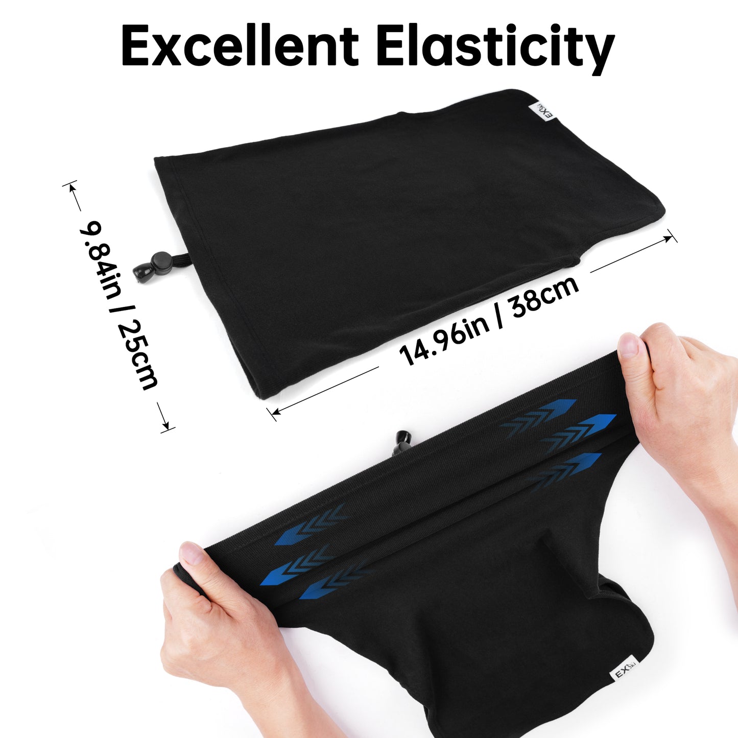 EXSKI Winter Neck Gaiter and Face Cover for Outdoor Activities