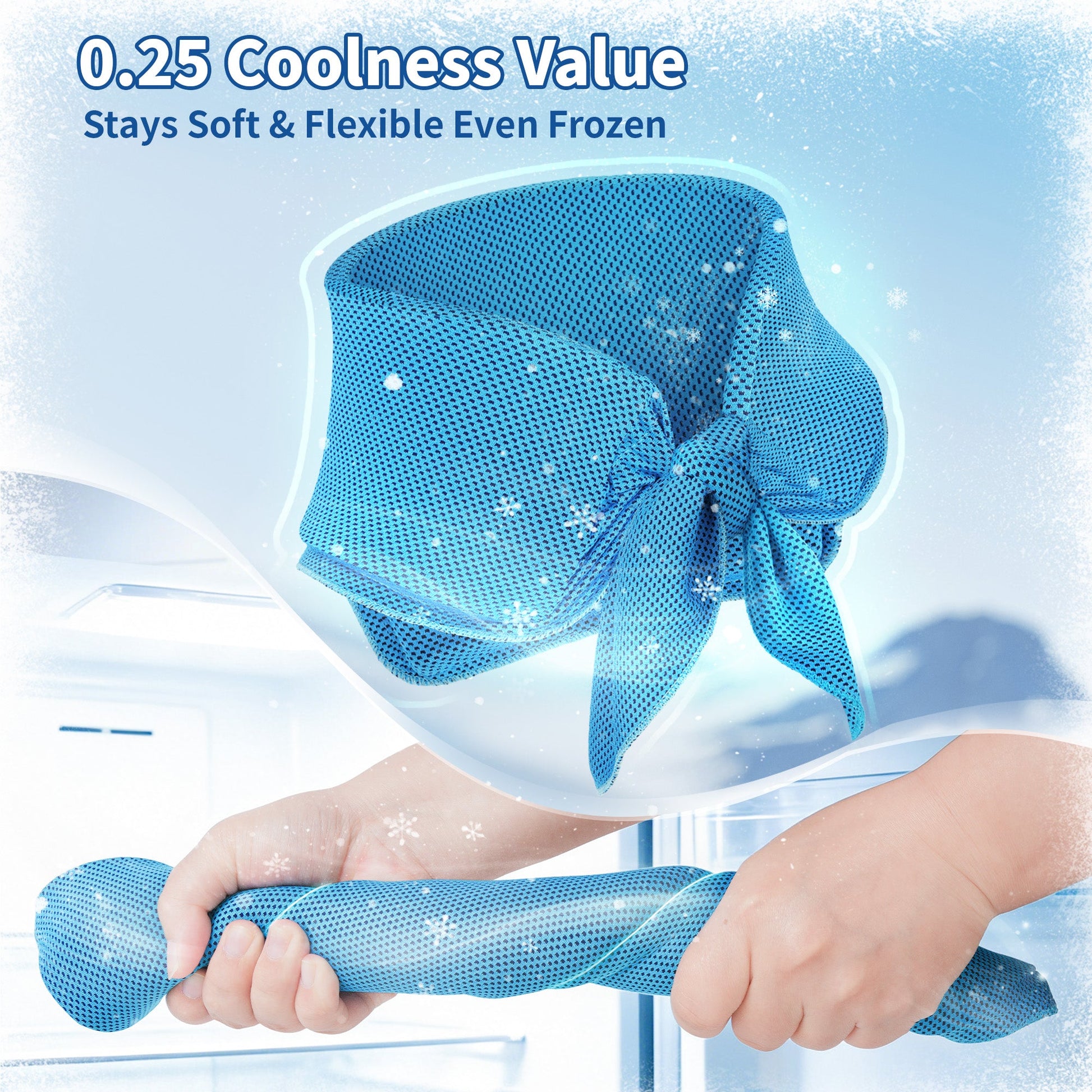 TopAcsy Cooling Neck Wraps, Widened Neck Ice Pack Gel for Hot Weather Reusable Long-Lasting Cold Pack for Neck Shoulders TopAcsy