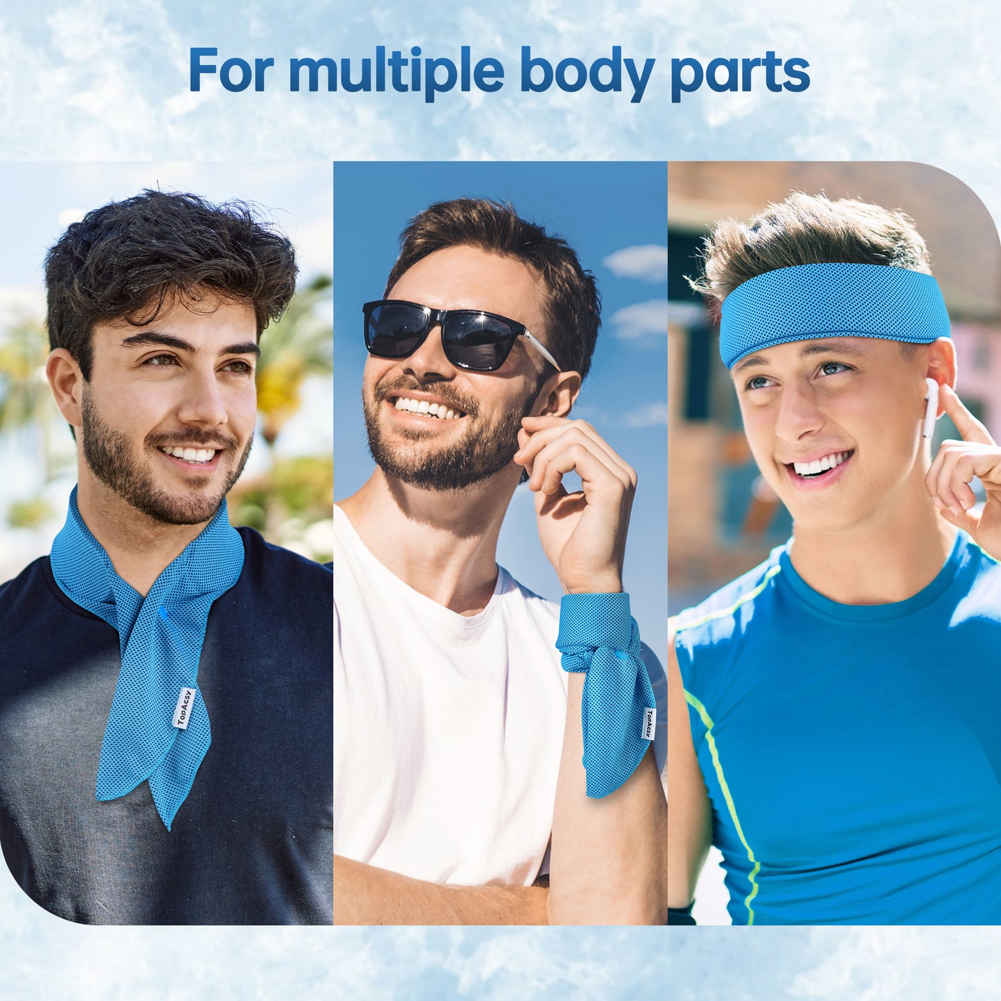 TopAcsy Cooling Neck Wraps with Gel - 2 Pack Set