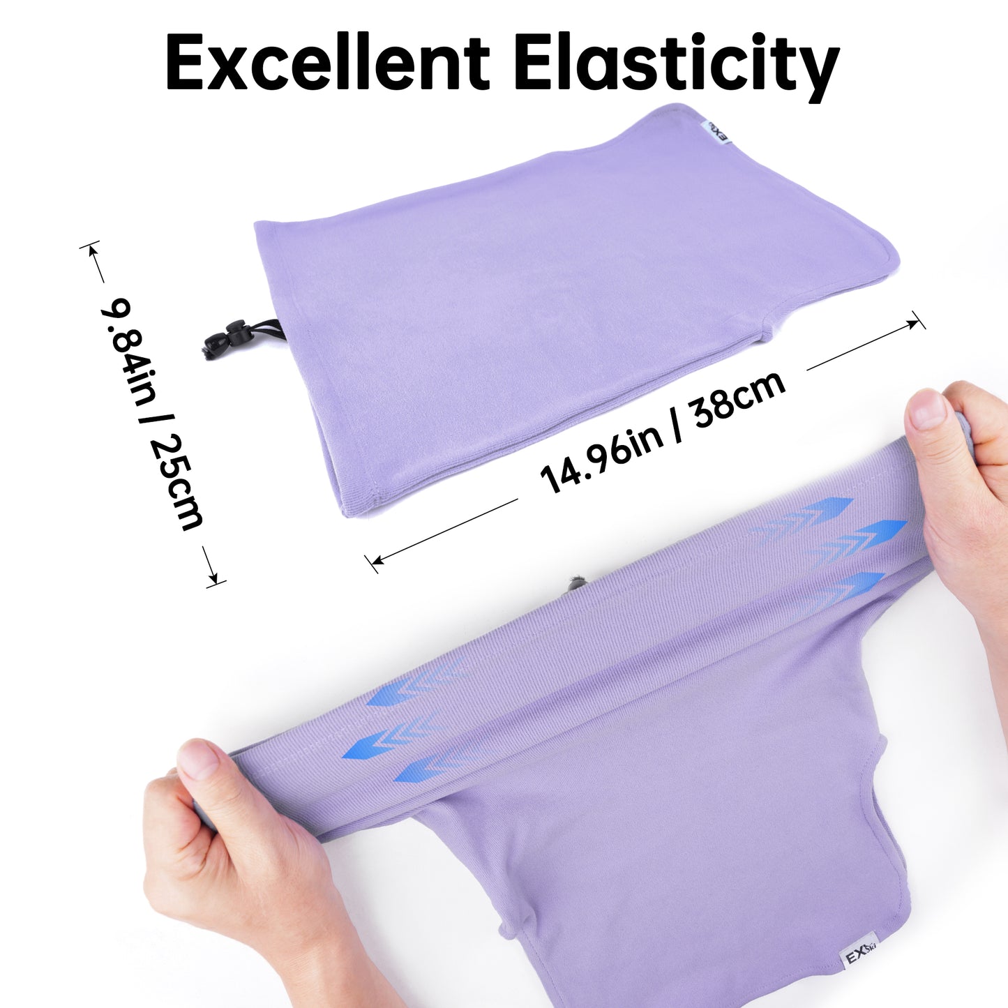 EXSKI Winter Neck Gaiter and Face Cover for Outdoor Activities