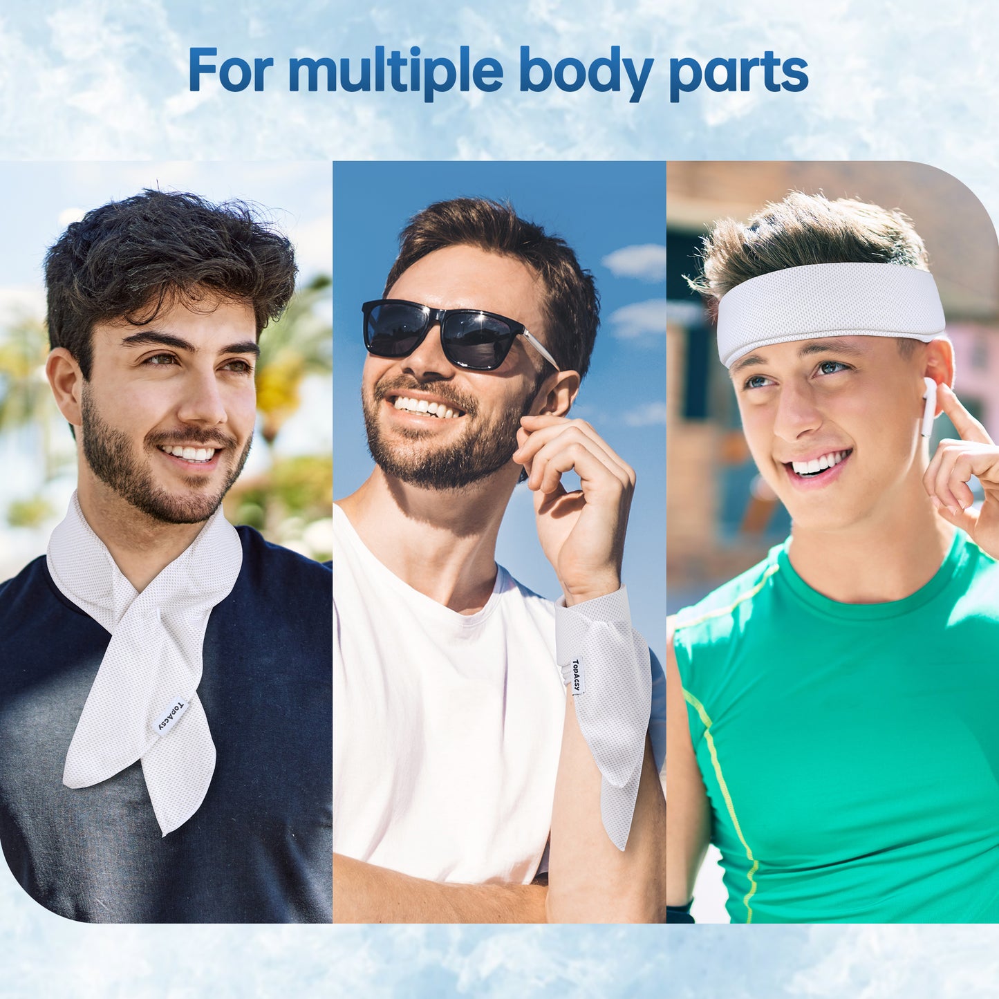 TopAcsy Cooling Neck Wraps with Gel - 2 Pack Set