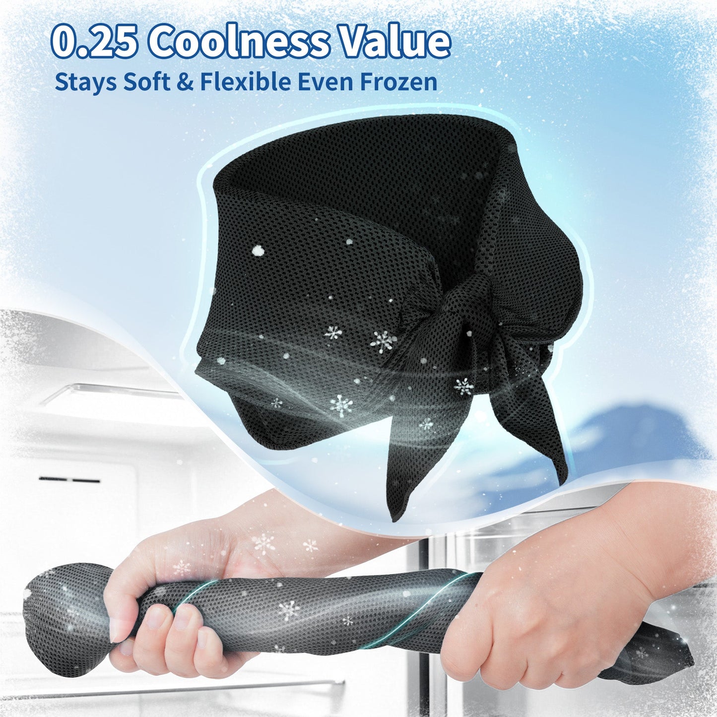 TopAcsy Cooling Neck Wraps, Widened Neck Ice Pack Gel for Hot Weather Reusable Long-Lasting Cold Pack for Neck Shoulders TopAcsy
