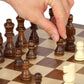 Botack Wooden Chess Sets for Adults with Folding Chess Board & Wood Chess Pieces | Travel & Portable Table Games for Fun Family Game Night EXSKI