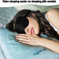 Topacsy Sleep Mask, Silk Eye Mask for Sleeping with Adjustable Strap, Satin Blackout Sleeping Eye Mask for Men&Women, Comfortable Blindfold Eyeshade for Night Sleep(Black) Topacsy