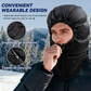 Botack Winter Warm Trapper Hat,Windproof Down Hood for Cold Weather,Ultralight Down Hat for Camping,Hiking,Sleeping Bag