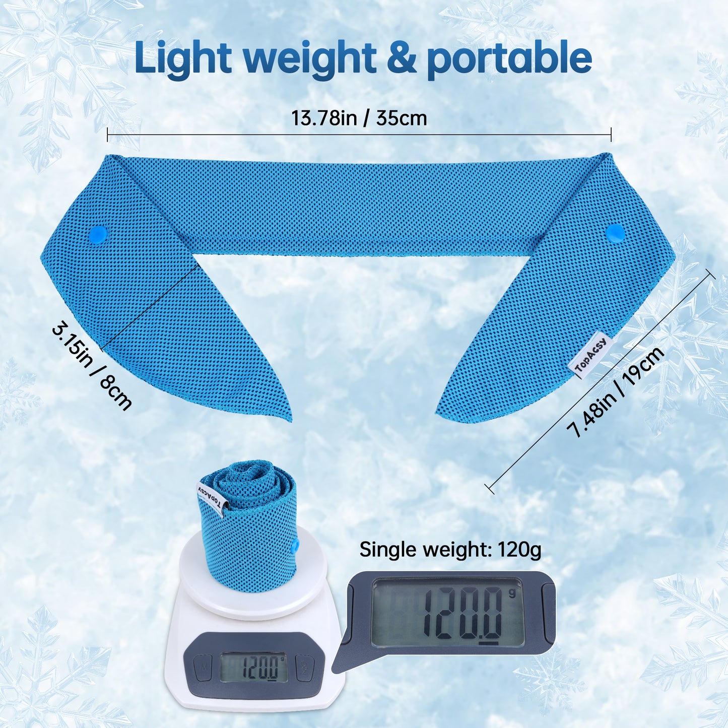 TopAcsy Cooling Neck Wraps with Gel - 2 Pack Set