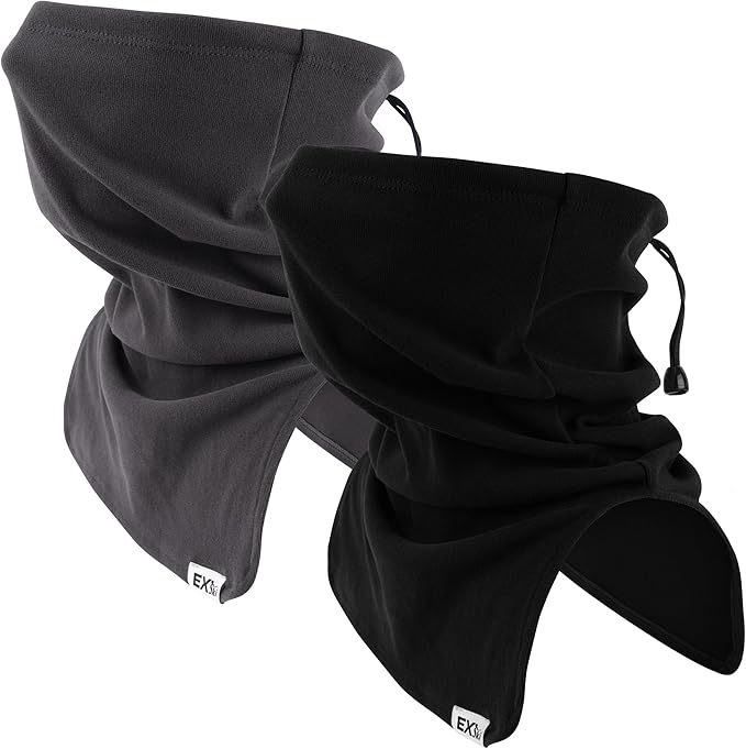 EXSKI Winter Neck Gaiter and Face Cover for Outdoor Activities