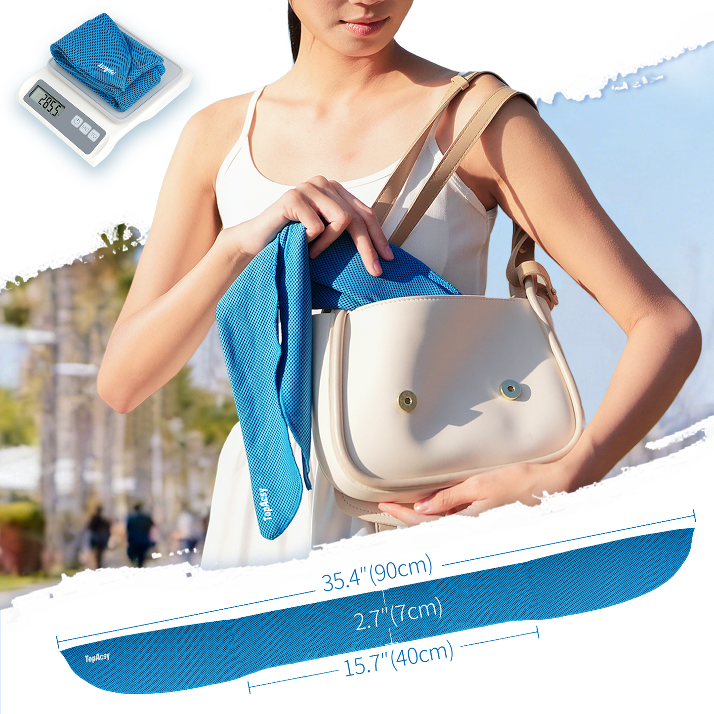 TopAcsy New Upgraded Cooling Neck Wraps, Neck Coolers for Hot Weather, Leak-Proof Cooling Gel, 360° Full-Wrap, Cool Relief - Head, Neck, Wrists TopAcsy