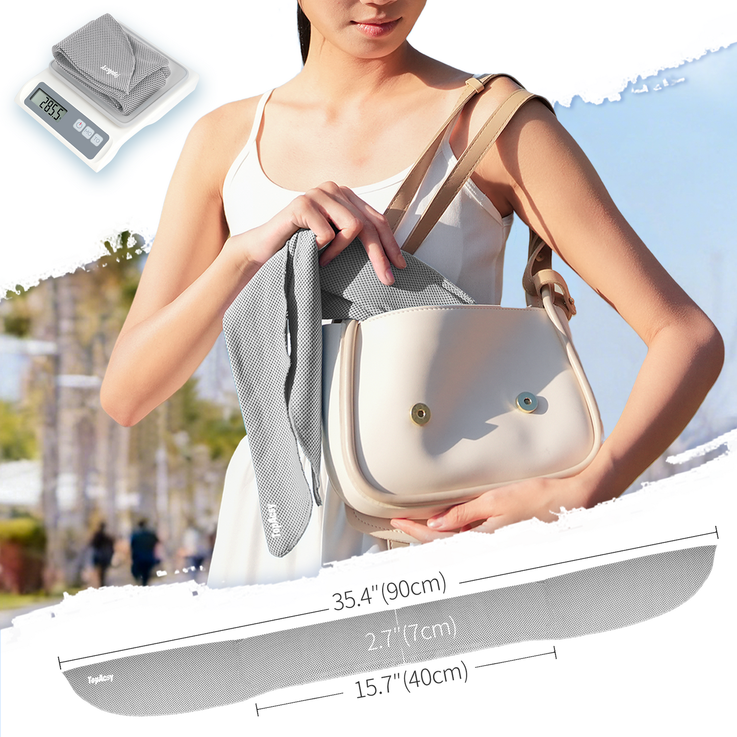 TopAcsy New Upgraded Cooling Neck Wraps, Neck Coolers for Hot Weather, Leak-Proof Cooling Gel, 360° Full-Wrap, Cool Relief - Head, Neck, Wrists TopAcsy