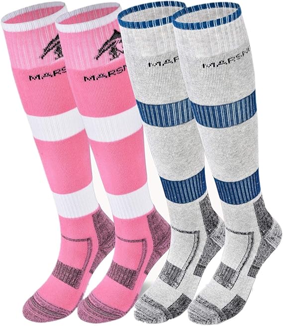 Marsnow Ski Socks Thickening Warm Outdoor Winter Over The Calf High Performance Sport Socks Men Women Skiing Snowboarding Marsnow