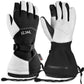MCTi Goatskin Leather Ski Gloves Men's Waterproof Touch Screen Long Gauntlet for Snowboarding Mountaineering EXSKI